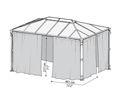 Martinique™ Gazebo Mosquito Netting | Palram-Canopia - Awnings-Canada