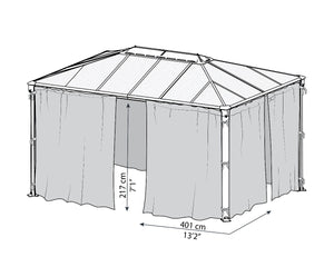 Martinique™ Gazebo Mosquito Netting | Palram-Canopia - Awnings-Canada