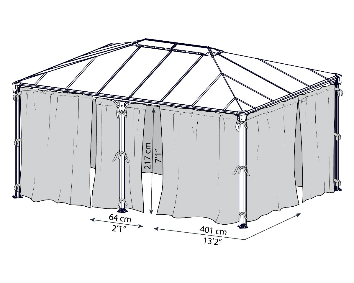 Martinique™ Gazebo Mosquito Netting | Palram-Canopia - Awnings-Canada