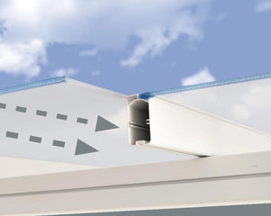 Sierra™ Patio Cover 7.5 ft. x 15 ft. White Frame Clear Panels | Palram-Canopia - Awnings-Canada