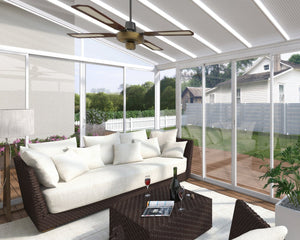 SanRemo™ 10 ft. x 14 ft. Solarium Patio Enclosure White | Palram-Canopia - Awnings-Canada