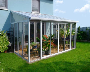 SanRemo 10 ft. x 14 ft. Solarium Patio Enclosure White Frame White Roof | Palram-Canopia Canopia by Palram