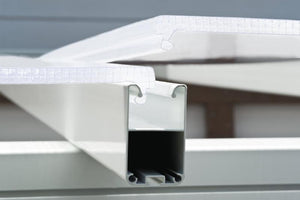 SanRemo™ 10 ft. x 18 ft. Solarium Patio Enclosure White Frame White Roof Clear Side Panels | Palram-Canopia - Awnings-Canada