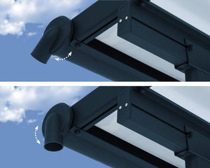 Sierra™ Patio Cover 7.5 ft. x 22.5 ft. Grey Frame Clear Panels | Palram-Canopia - Awnings-Canada