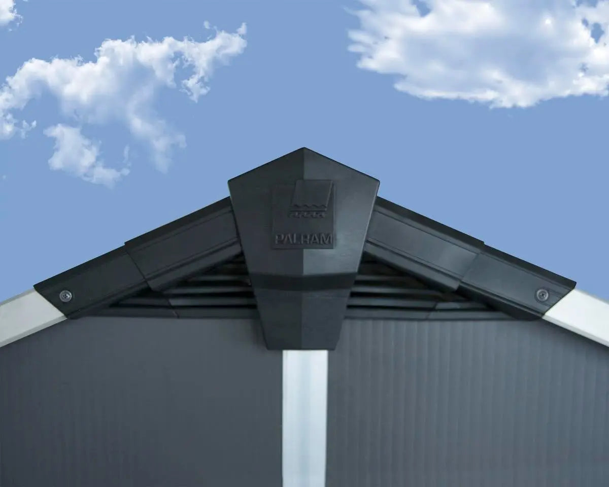 Yukon™ ~11 ft. × 9 ft. Skylight™  Garage Shed in Grey | Palram-Canopia Canopia by Palram